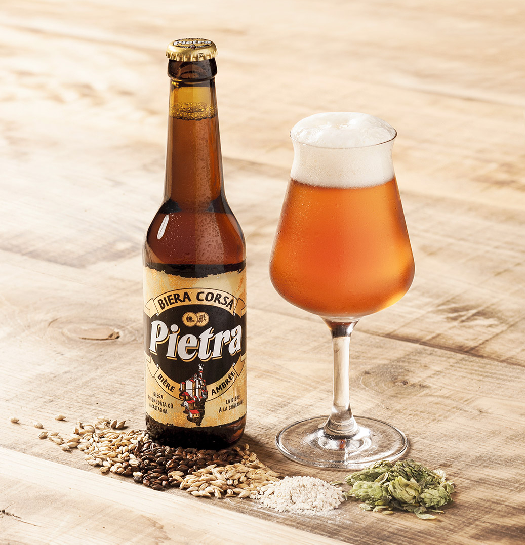 Pietra beer made with Corsican chestnut flour