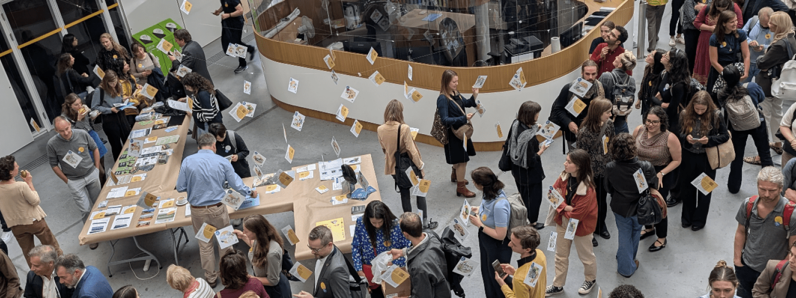 networknature annual event birdseye view of lobby