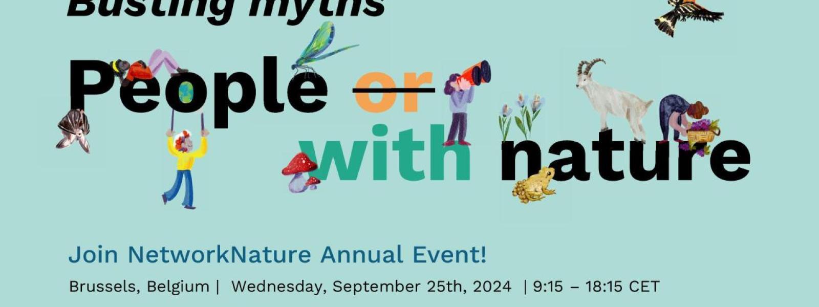 people with nature conference flyer