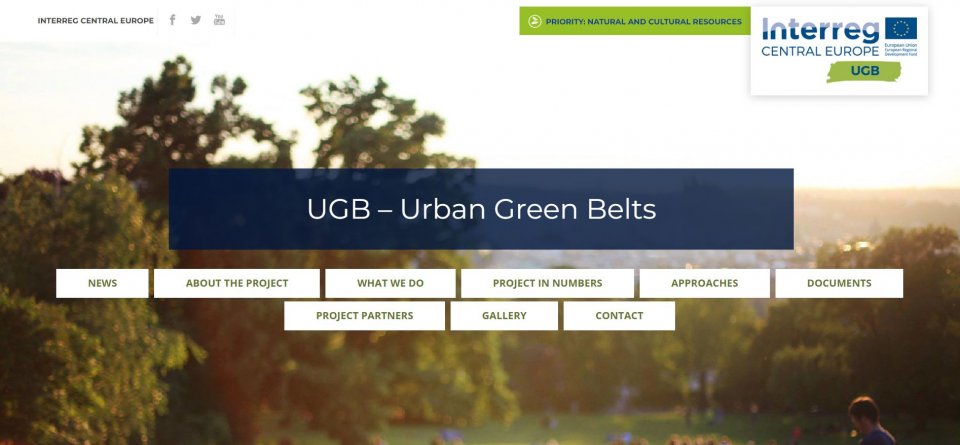 UGB - Urban Green BElts website cover