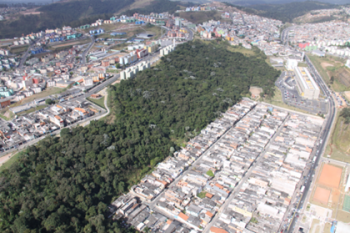 Green Corridor between Ciência and Consciência Negra Parks. Photo credits: Prefeitura Municipal de São Paulo, 2022.