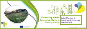 Urban planning & landscape architecture 16th March 15:00 CET Urban planning & landscape architecture 16th March 15:00 CET