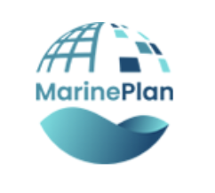 Marine plan logo - globe icon squares