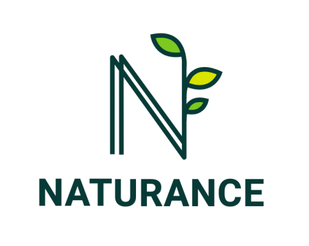 naturance logo - letter N with leaf detail