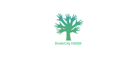 divaircity logo - green tree with hands as leaves