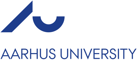 Aarhus Universitet logo - A U shapes in navy blue