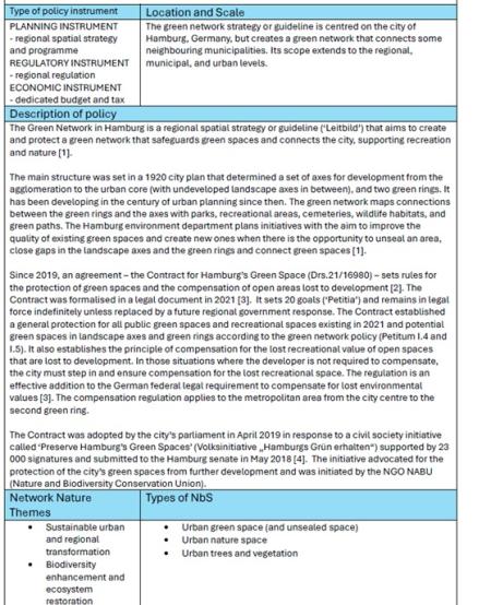 description of policy