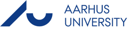 Aarhus Universitet logo - A U shapes in navy blue
