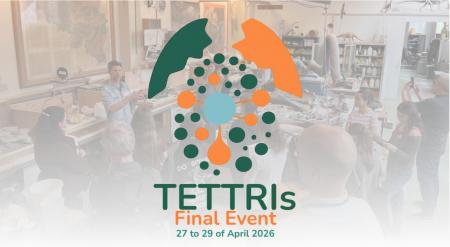 Background picture of participants with event title