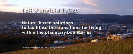 Background picture of city overview with title "TERRAenVISION2026"