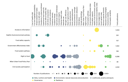 Fig. 4 | Volume of literature on direct relationships involving governance indicators.
