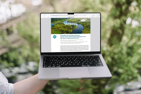 MERLIN website in a laptop