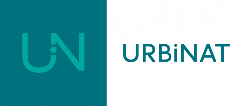 URBiNAT logo text next to a square in turquoise