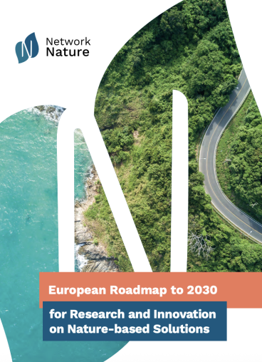 Network Nature European Roadmap Guide cover - road running through trees in S shape