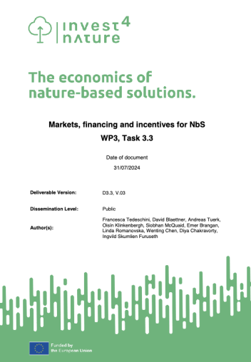 The economics of nature-based solutions
