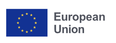 European Union logo - blue flag circle of gold stars