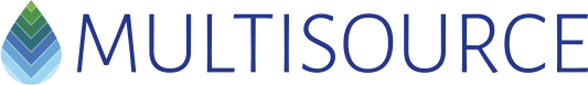 mutli source logo green and blue raindrop