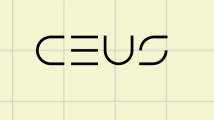 CEUS logo on yellow squares