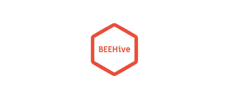 BEEHive logo in hexagonal shape