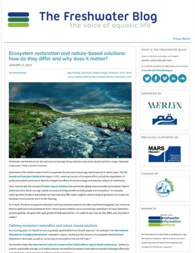 freshwater blog