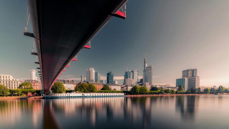 Bridge crossing over the river