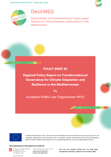DesirMED 1st policy paper on transformational governance for climate adaptation