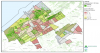 Tree volume measured in m3/parcel (in increasing green colours) and in m3/inhabitant per neighbourhood in The Hague.